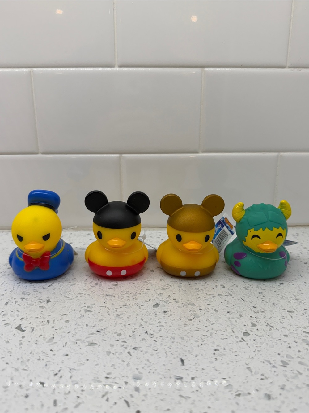 Disney Character Rubber Duck Set - Donald, Mickey, Mickey, & Sulley
